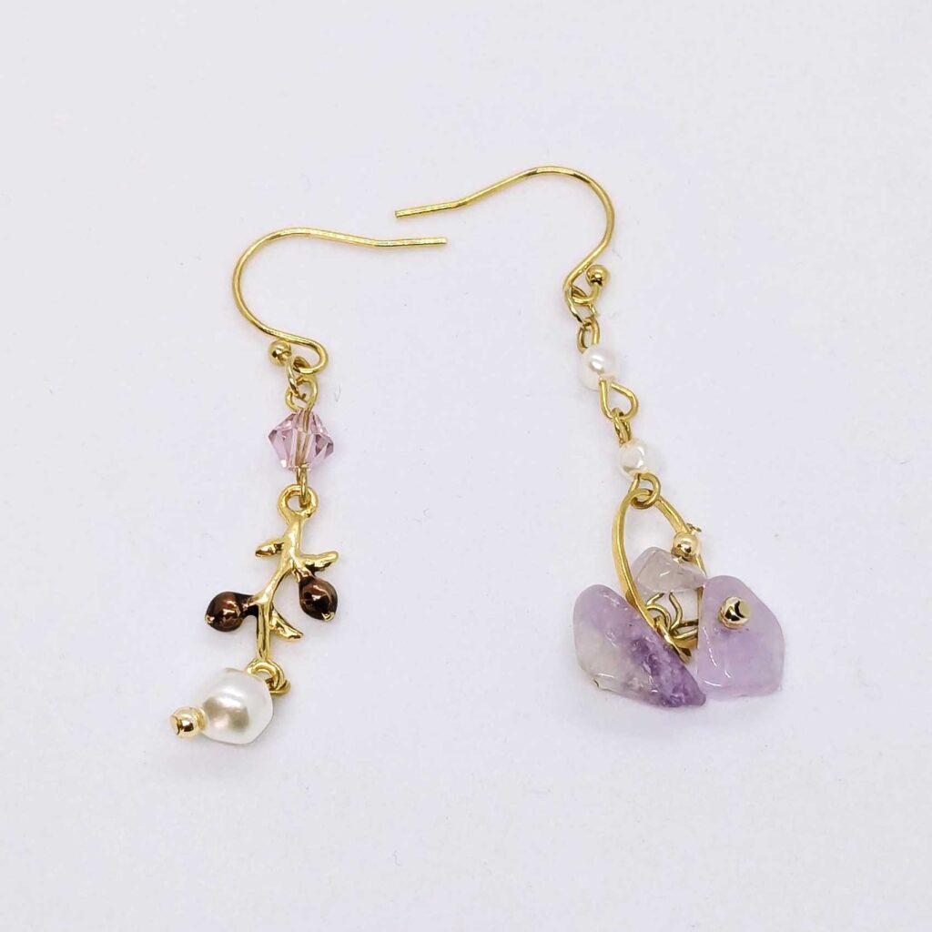 アシメピアスイヤリング